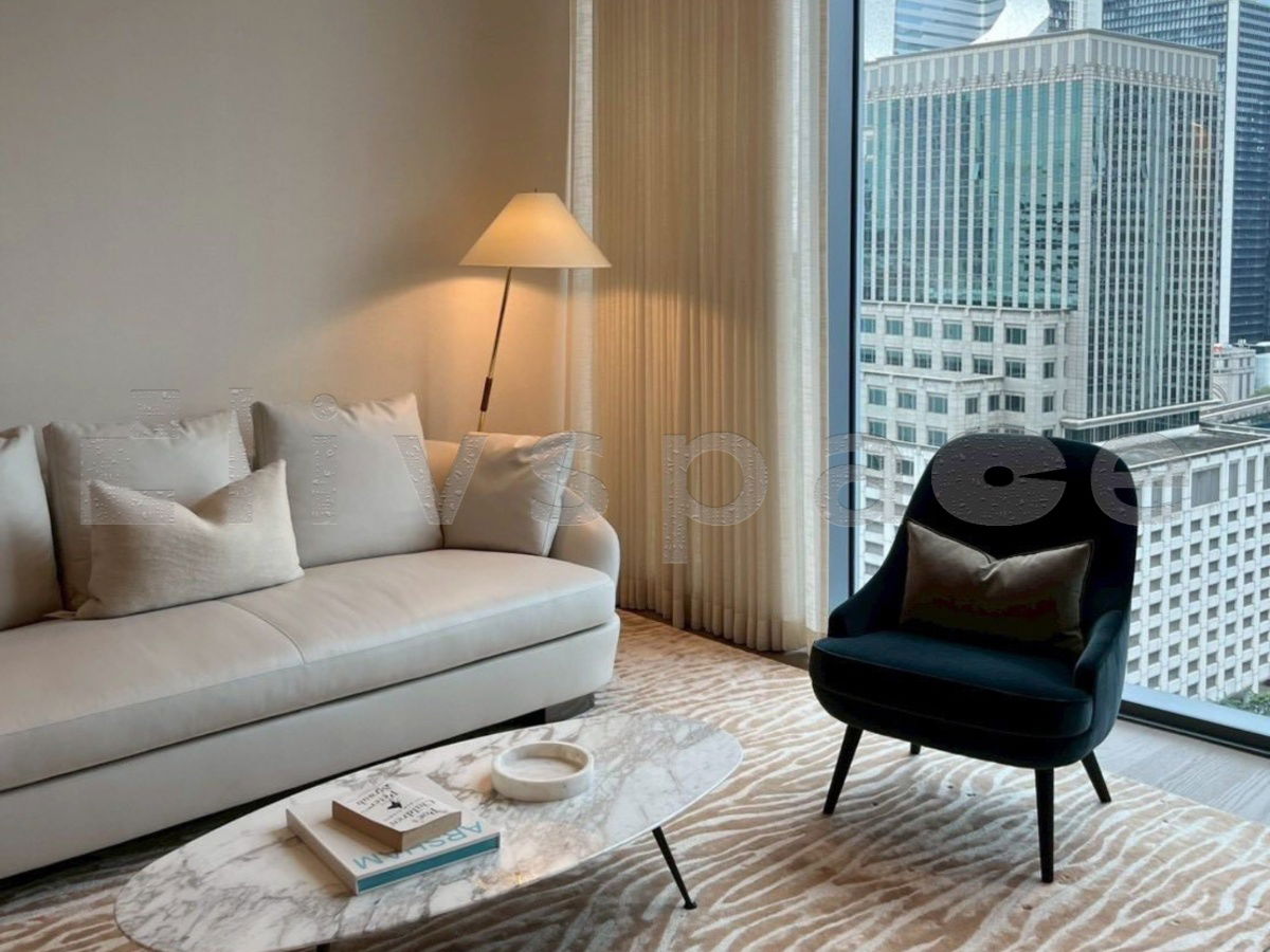 picture ▚ LE105ツ For Rent Scope Langsuan 1 Bed 83.68 Sqm!! ⭐ RARE ITEM Ultra Luxury, Global Designer Furnishings  - 3/6