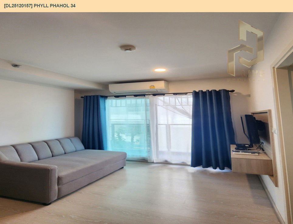 picture DL25120157 Condo for sale, Phyll Phahol 34 near BTS Sena Nikhom, ready to move in, call urgently 0638692663 LineID @655ebbvc - 2/6