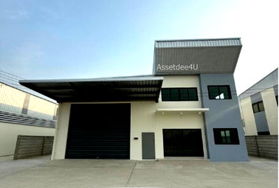 เช่าโรงงาน สมุทรปราการ : AW606 ให้เช่าโกดังพร้อมสำนักงาน 2 ชั้น พื้นที่ 460 ตร.ม. ย่านบางพลี คอนเทนเนอร์เข้าได้