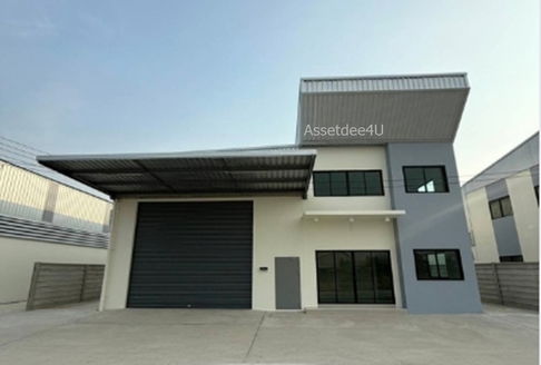 AW606 ให้เช่าโกดังพร้อมสำนักงาน 2 ชั้น พื้นที่ 460 ตร.ม. ย่านบางพลี คอนเทนเนอร์เข้าได้