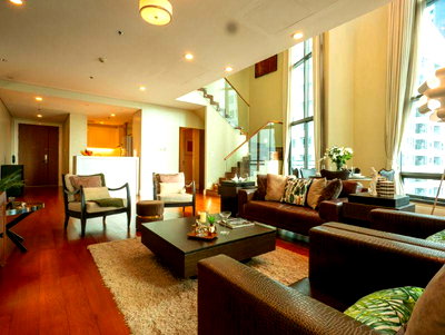 Condos for rent Phrom Phong : LTHC13723 – Condo for Rent | Bright Sukhumvit 24 | 188 sqm | 3 Beds 3 Baths | Duplex | Near BTS Phrom Phong | 125K/Month