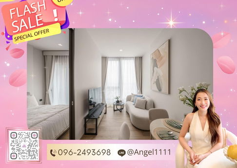 ✨🦄 Ready to move 🦄✨ The Crest Park Residences ห้องสวย✨ เฟอร์ครบจบในที่เดียว โทร 096-2493698 (TCR0401)