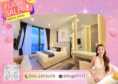 ✨🦄 Ready to move 🦄✨ The Crest Park Residences ห้องสวย✨ ครัวปิด ห้องนั่งเล่นกว้าง เฟอร์ครบจบในที่เดียว โทร 096-2493698 (TCR0286)