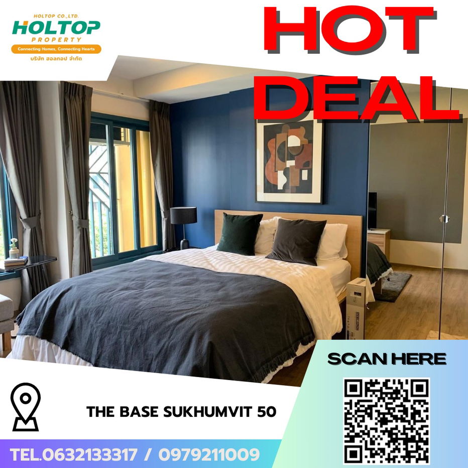 รูป #R8013 🎉 041268 ให้เช่าคอนโด  THE BASE Sukhumvit 50 - รูปที่ 1/8