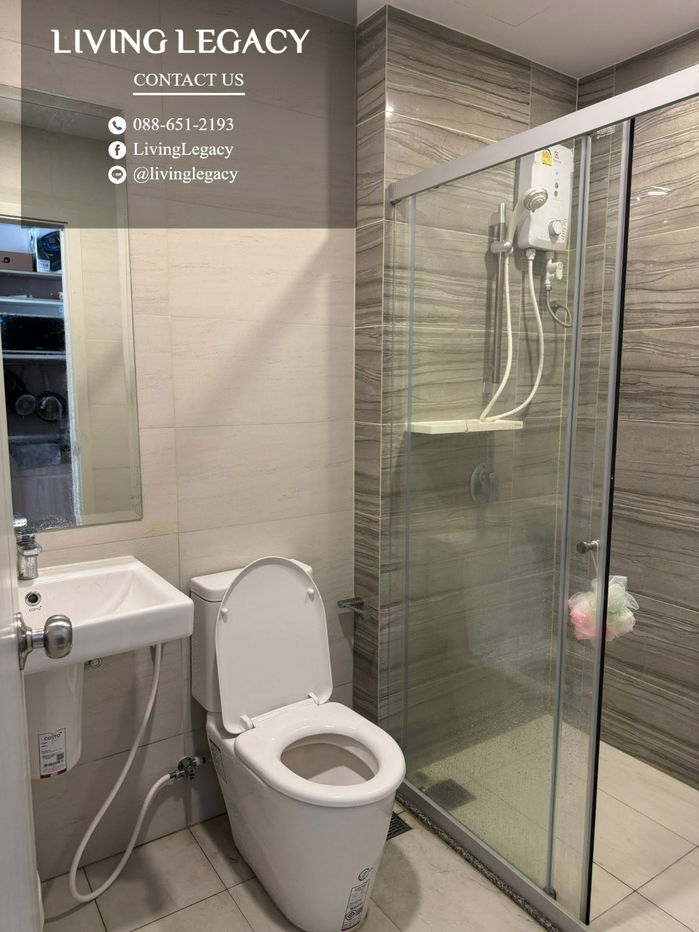 picture T6OG3F Condo For Rent Supalai Veranda Ramkhamhaeng 30 Sq.M. Floor 16 Building A line id : @livinglegacy - 7/7