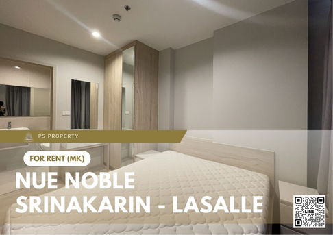 For rent 🔥 Nue Noble Srinakarin - Lasalle 🔥 near MRT Sri Lasalle, fully furnished and equipped with appliances.