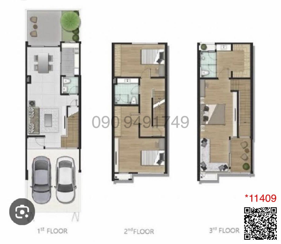 รูป ขาย Home Office 3 ชั้นพร้อมพื้นที่สวนด้านข้าง หมู่บ้าน Corazon ประชาชื่น ติดถนนเลียบคลองประปา - รูปที่ 3/3