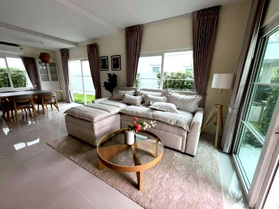 บ้านเดี่ยวให้เช่า : LTH13730 – House for Rent | Villaggio 3 Srinakarin–Bangna | 153 sqm | 4 Rooms 3 Baths | 56 sq.w. | Near Mega Bangna | 85K/Month 