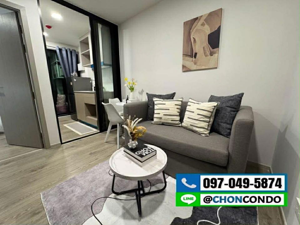 รูป Kave Coco บางแสน ชั้น5  ---------ห้องใหม่+ตกแต่งสวย--------Tel 097-049-5874 (Line: @choncondo มี@ด้วย) - รูปที่ 2/22