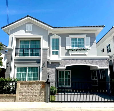 เช่าบ้านเดี่ยว วิทยาลัยพณิชยการบางนา : 💥CP-9578💥ให้เช่า บ้านเปล่า บ้านใหม่ โครงการ โกลเด้น นีโอ สุขุมวิท - ลาซาล (สุขุมวิท 113) ไม่เคยมีใครเข้าอยู่👉แอดไลน์ @expertcondo