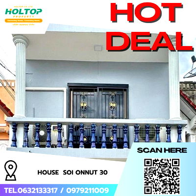 เช่าบ้านเดี่ยว ถนนพัฒนาการ : #R8026 🎉 041268  ให้เช่าบ้าน Soi Onnut 30