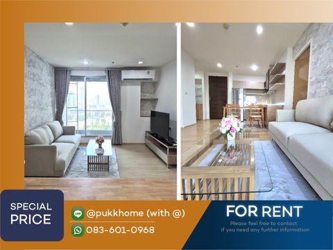📣For rent  Rhythm Sukhumvit 50  / 2 bedroom 📞LINE @pukkhome ( with@ )