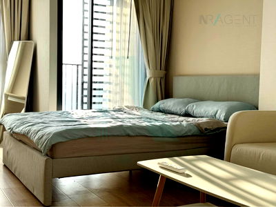 คอนโดให้เช่า : ให้เช่าคอนโด ไอดีโอ พระราม 9 - อโศก อาคาร 1 ชั้น 19 สตูดิโอ ขนาด 26 ตรม ใกล้ MRT พระราม 9