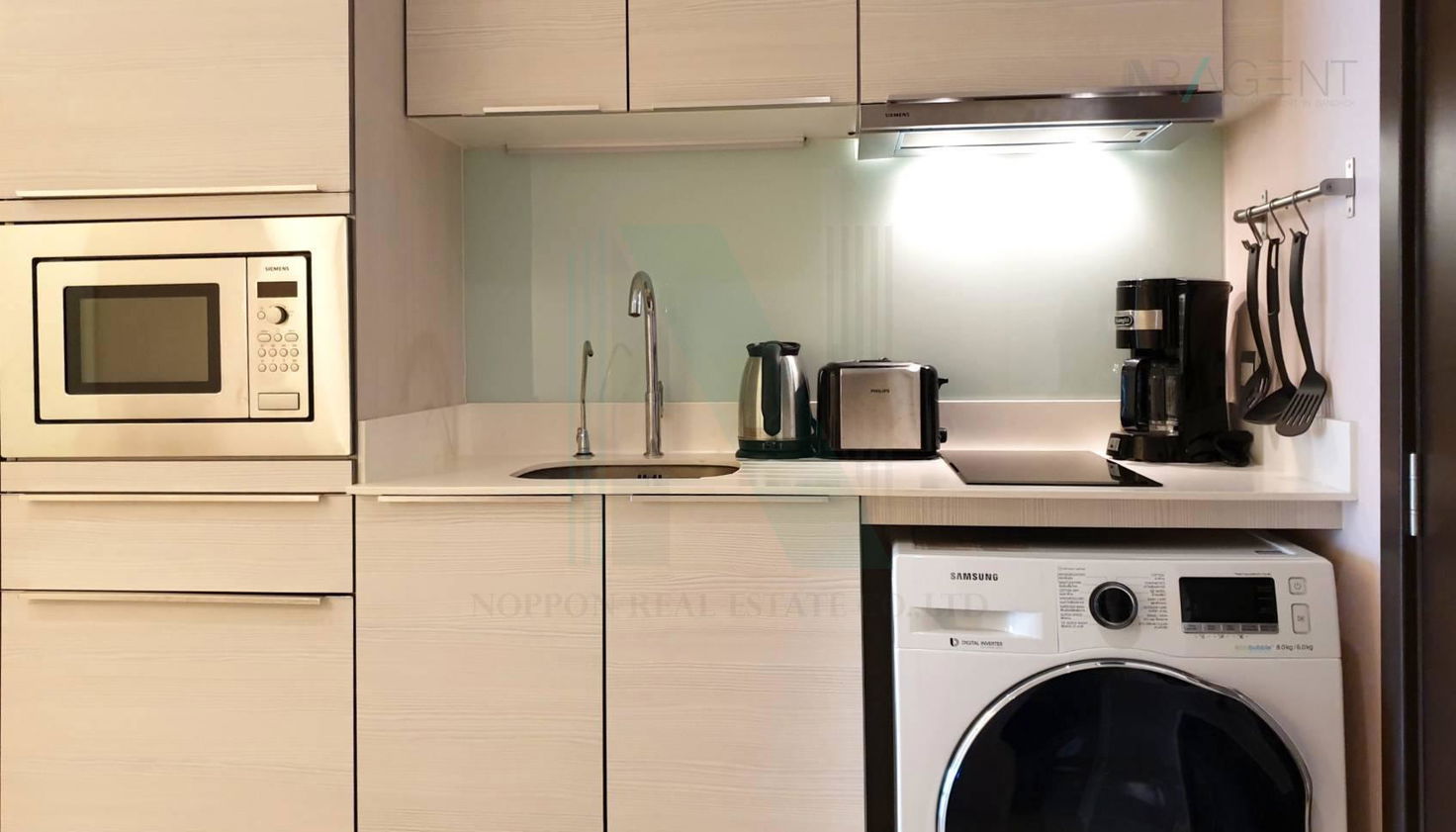 รูป 🔺 ให้เช่าคอนโด เอช สุขุมวิท 43 อาคาร 1 ชั้น 17 1 ห้องนอน ขนาด 43 ตรม ใกล้ BTS พร้อมพงษ์ - รูปที่ 7/8