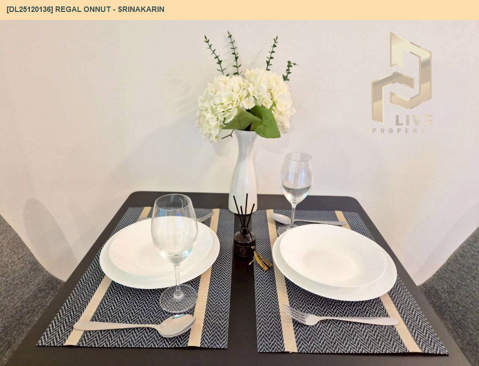 รูป DL25120136 ให้เช่าคอนโด รีเกิล อ่อนนุช - ศรีนครินทร์ (Regal Onnut - Srinakarin) ใกล้ - พร้อมเข้าอยู่ โทรด่วน 0800343450 LineID @655ebbvc - รูปที่ 8/10