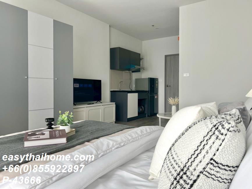 รูป P-43666 ให้เช่า คอนโด ริช พอยท์ @ บีทีเอส วุฒากาศ , Talat Phlu, Thon Buri, Bangkok พร้อมอยู่ ราคาถูก Line Id @easythaihome 085-592-2897 - รูปที่ 10/15
