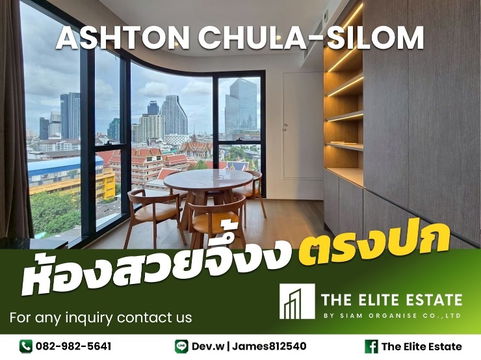 🔑✨ ห้องสวย เฟอร์ครบ พร้อมอยู่ ✨ให้เช่า Ashton Chula - Silom