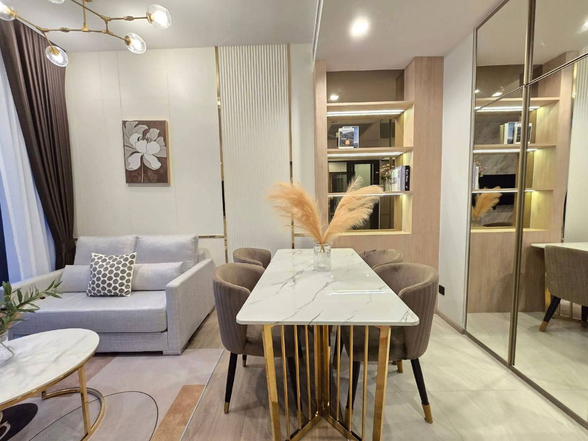 รูป ✨🦄 Ready to move 🦄✨ The Crest Park Residences ห้องสวย✨ ครัวปิด ห้องนั่งเล่นกว้าง เฟอร์ครบจบในที่เดียว โทร 096-2493698 (TCR0286) - รูปที่ 2/19