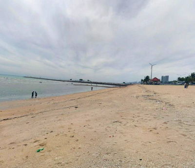 ที่ดิน หาดบ้านอำเภอ : ขายที่ดินสัตหีบ แปลงสวย ทำเลทอง ติดทะเลหาดบ้านอำเภอ 