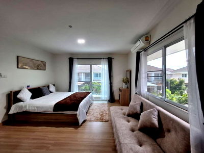 เช่าบ้านเดี่ยว พรอมเมนาดา เชียงใหม่ : ให้เช่าบ้านเดี่ยว กาญจน์กนก12 เฟส2 พื้นที่180 ตรม. 3ห้องนอน  (ว่าง 30ธค.68)