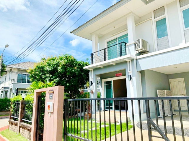 รูป ใหม่ หัวมุม เฟอร์ฯครบ 3-4นอน MRTหลักสอง 500ม. แยก-หน้าเดอะมอลล์บางแค กาญจนาภิเษก กัลปพฤกษ์ ให้เช่าบ้านเดี่ยวสุดหรู 2 ชั้น 55ตร.วา. บางแค - รูปที่ 1/8