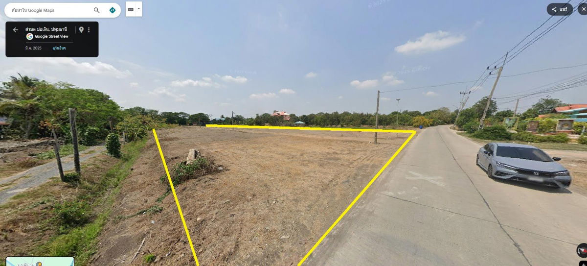 รูป ที่ดินเปล่าริมคลองให้เช่า 5 ไร่ ลาดหลุมแก้ว ปทุมธานี - รูปที่ 3/6