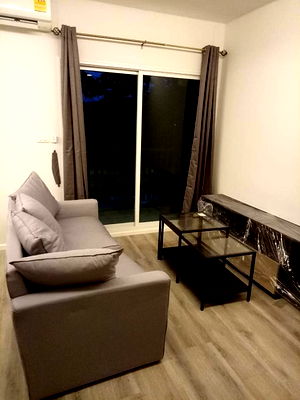 เช่าคอนโด เมืองทองธานี : ให้เช่า คอนโด double lake condominium เมืองทอง แบบ 1 ห้องนอนแยก 34 ตรม. เฟส 2 ตึก 3 ขั้น 2 ของครบ เพียง 9,500 บาท