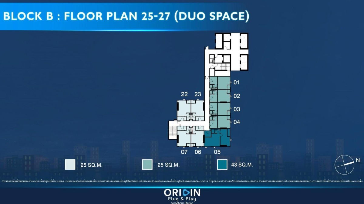 รูป The Origin Plug & Play Sirindhorn Station ห้องDuo space ชั้น 26 วิวแม่น้ำเจ้าพระยา สะพานพระราม 8 - รูปที่ 7/7