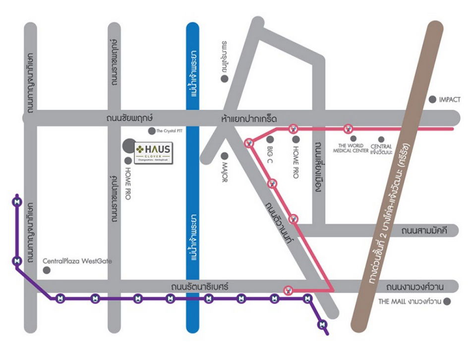 picture Call : 099-219-8824 Haus Clover Chaengwattana-Ratchaphreuk, Home Office Townhome 3.5 stories 2 adjacent buildings 60 sq.wa, Parking for several cars - 13/14