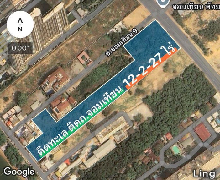 รูป ขายที่ดินแปลงสวย ติดทะเล จอมเทียน บางละมุง ชลบุรี  - รูปที่ 9/10