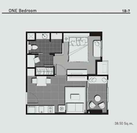 picture For Rent IDEO Ladprao 5 condo, 1 bedroom, Line id : @hatcheryAgent - 17/18