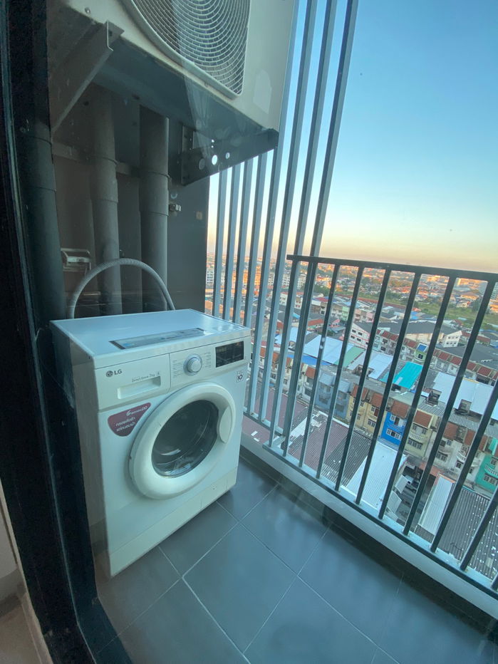 รูป ให้เช่า พลัม คอนโด เซ็นทรัล สเตชั่น เฟส 1 ชั้น 12a ห้องมุม วิว 180 องศา วิวส่วนตัว - รูปที่ 9/9