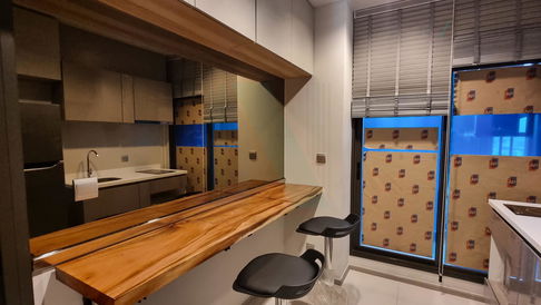 🚩 For rent, Life Asoke-Rama 9, 1 bedroom, 19th floor, Building B, near MRT Rama 9.