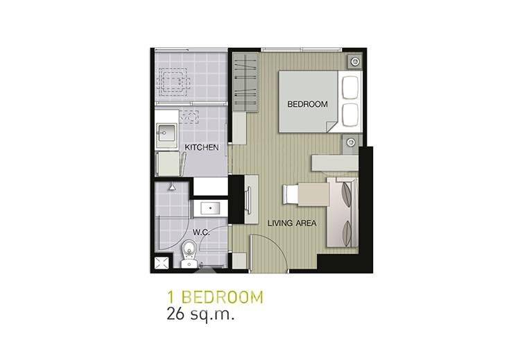 picture 1-BR Condo at U Delight Residence Pattanakarn - Thonglor near ARL Ramkhamhaeng (ID 2464667) - 4/10