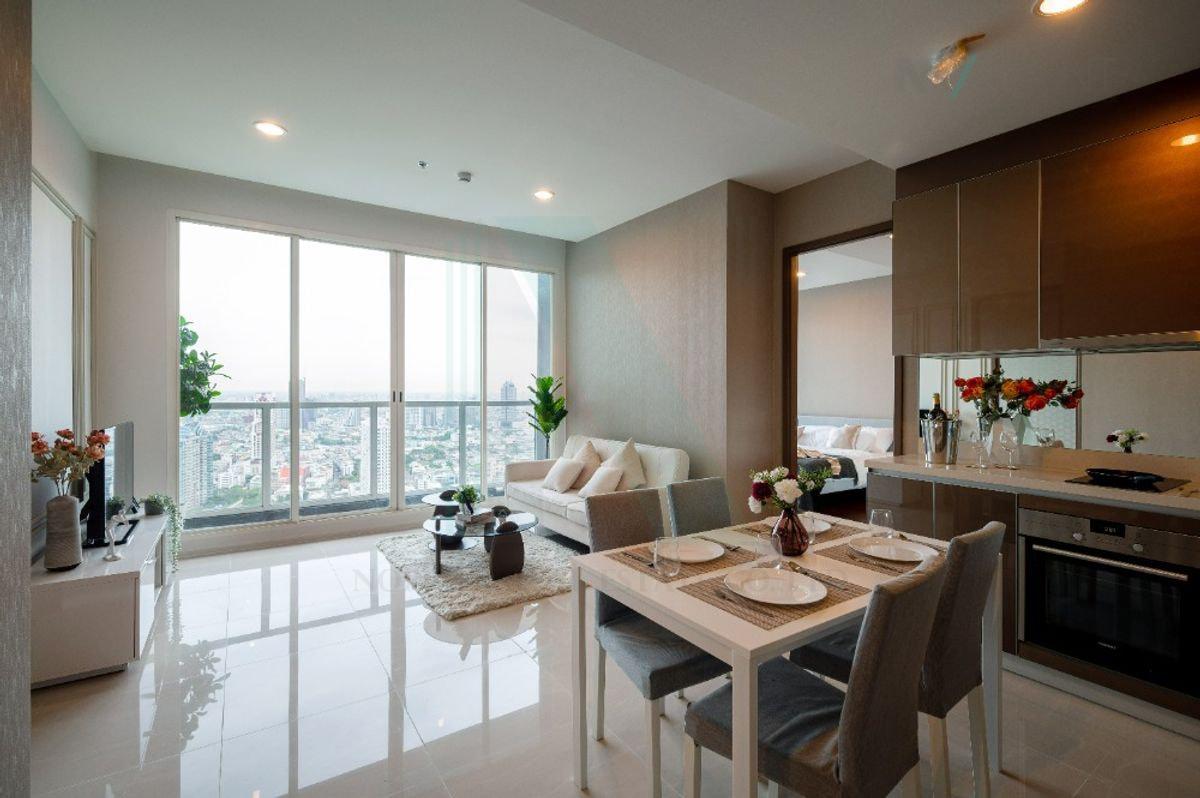 รูป ให้เช่าคอนโด แม่น้ำ เรสซิเดนท์ อาคาร 1 ชั้น 35 2 ห้องนอน ขนาด 89.00 ตรม ใกล้ เอเชียทีค - รูปที่ 2/8