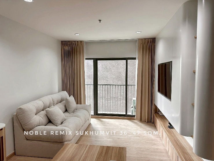 รูป 🎉For RENT-Newly renovated new furnitures 47 sqm. at Noble Remix directly connect to BTS Thonglo - รูปที่ 1/10