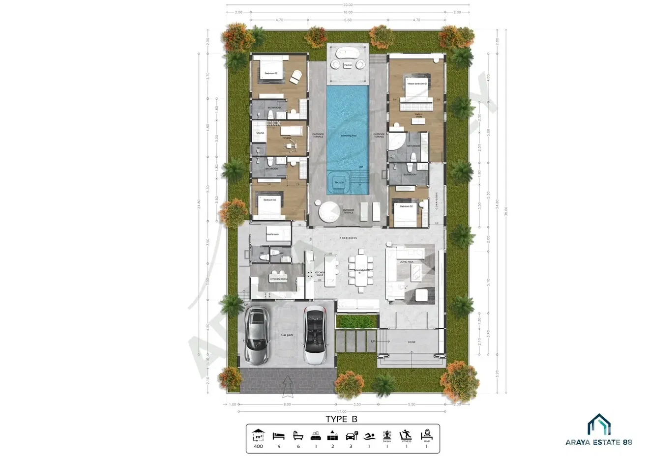 รูป ขาย บ้านเดี่ยว 4 ห้องนอน ในโครงการ อะรายา วัลเลย์ 5913010 - รูปที่ 2/7
