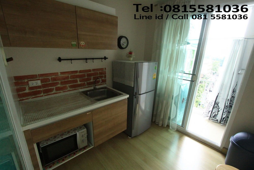 รูป #ให้เช่า คอนโด เอ็มเมอรัลด์ เรสซิเดนท์ รัชดา  ใกล้ MRT ห้วยขวาง - 1 ห้องนอน 1 ห้องน้ำ 1 ห้องครัว  เฟอร์นิเจอร์ครบ  ค่าเช่า 11,000 บาท - รูปที่ 6/9