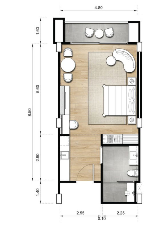 รูป Sunshine Prestige Studio – สถานที่ที่สมบูรณ์แบบสำหรับการเกษียณอายุของคุณในหัวหิน ประเทศไทย - รูปที่ 4/4