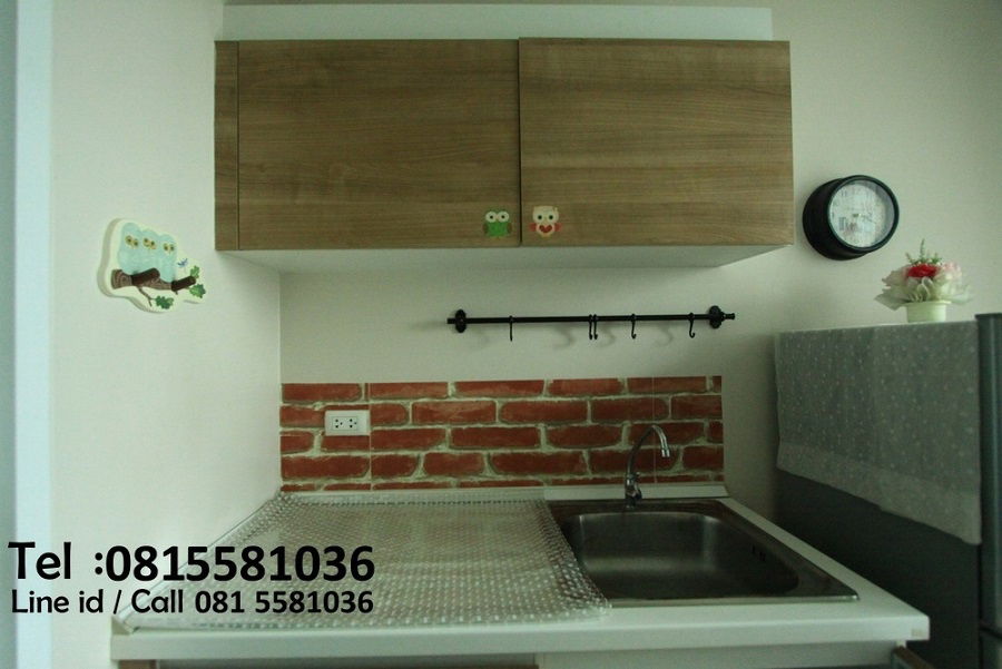 รูป #ให้เช่า คอนโด เอ็มเมอรัลด์ เรสซิเดนท์ รัชดา  ใกล้ MRT ห้วยขวาง - 1 ห้องนอน 1 ห้องน้ำ 1 ห้องครัว  เฟอร์นิเจอร์ครบ  ค่าเช่า 11,000 บาท - รูปที่ 7/9