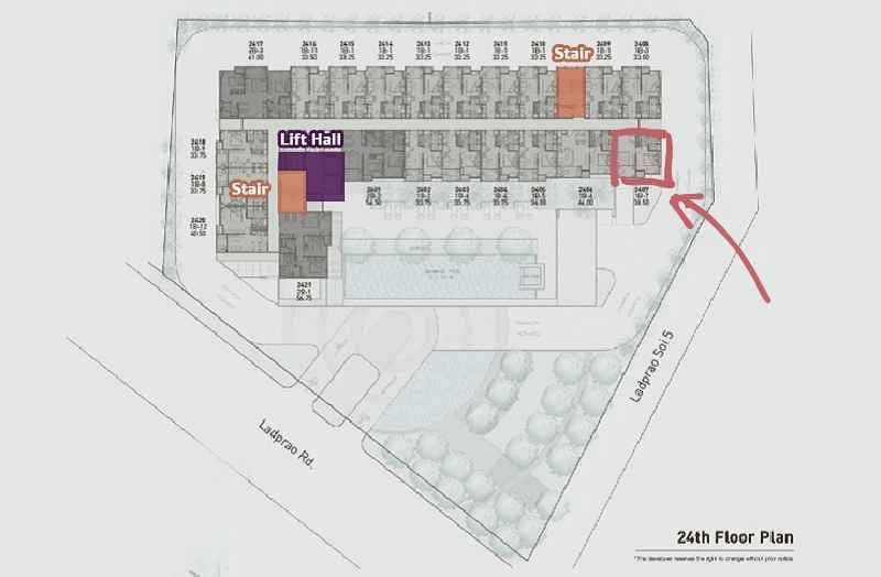 picture For Rent IDEO Ladprao 5 condo, 1 bedroom, Line id : @hatcheryAgent - 18/18