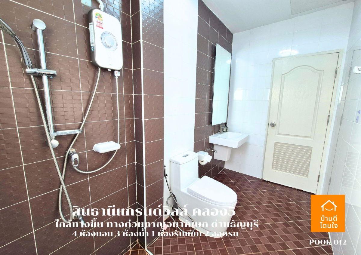 รูป ลดราคาพิเศษ!! บ้านเดี่ยว สินธานีแกรนด์วิลล์ (60 ตร.ว.) 4 นอน 3 น้ำ พร้อมอยู่  - รูปที่ 33/42