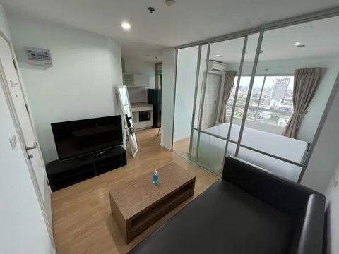 For rent condo LUMPINI PLACE SRINAKARIN-HUAMARK STATION Building B, Floor 23,1 bed room, Room size 26.00 sqm