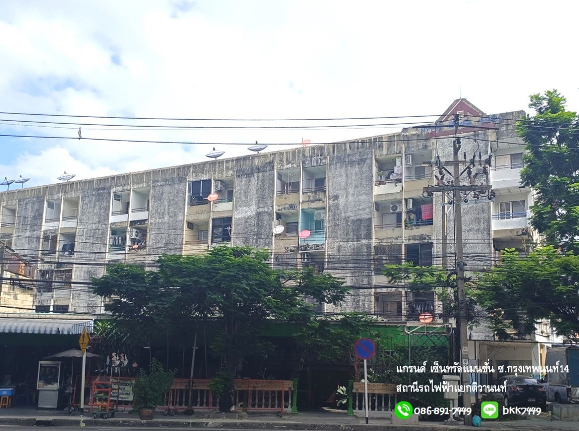 รูป ✅✅ปล่อยเช่าห้อง แกรนด์เซ็นทรัล แมนชั่น 45 ตรม. รีโนเวทใหม่ทั้งห้อง  ห้องสวยที่สุด สถานีรถไฟฟ้าแยกติวานนท์ - รูปที่ 15/19