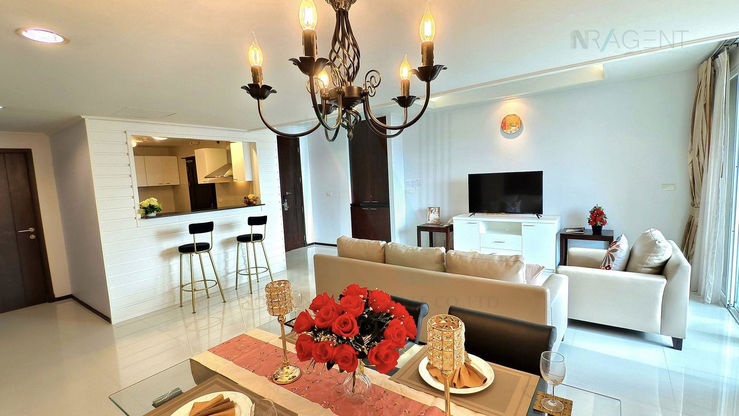 picture πΊ For rent condo PIYATHIP PLACE Building 1, Floor 19,2 bed room, Room size 173 sqm - 1/8