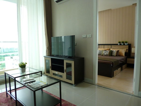 picture TC Green Condo Rama 9 for Rent, 1 bed & 1 bath, Fl.26, Corner Unit, Fully Furnished - 2/6