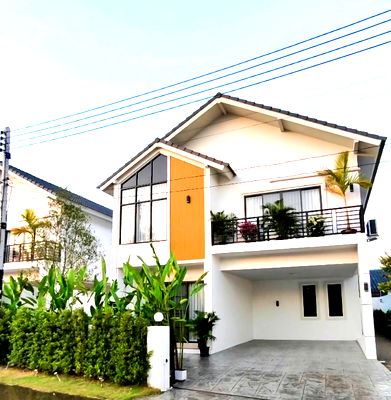 เช่าบ้านเดี่ยว เทศบาลตำบลดอนแก้ว : ปล่อยเช่าบ้านใหม่หลังใหญ่ บ้านโมเดิร์น ทันสมัย  ใกล้กาดฝรั่ง , โรงเรียนนานาชาติลานนา