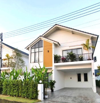 ปล่อยเช่าบ้านใหม่หลังใหญ่ บ้านโมเดิร์น ทันสมัย  ใกล้กาดฝรั่ง , โรงเรียนนานาชาติลานนา