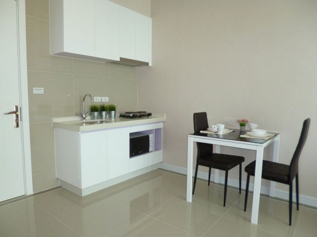 picture TC Green Condo Rama 9 for Rent, 1 bed & 1 bath, Fl.26, Corner Unit, Fully Furnished - 5/6