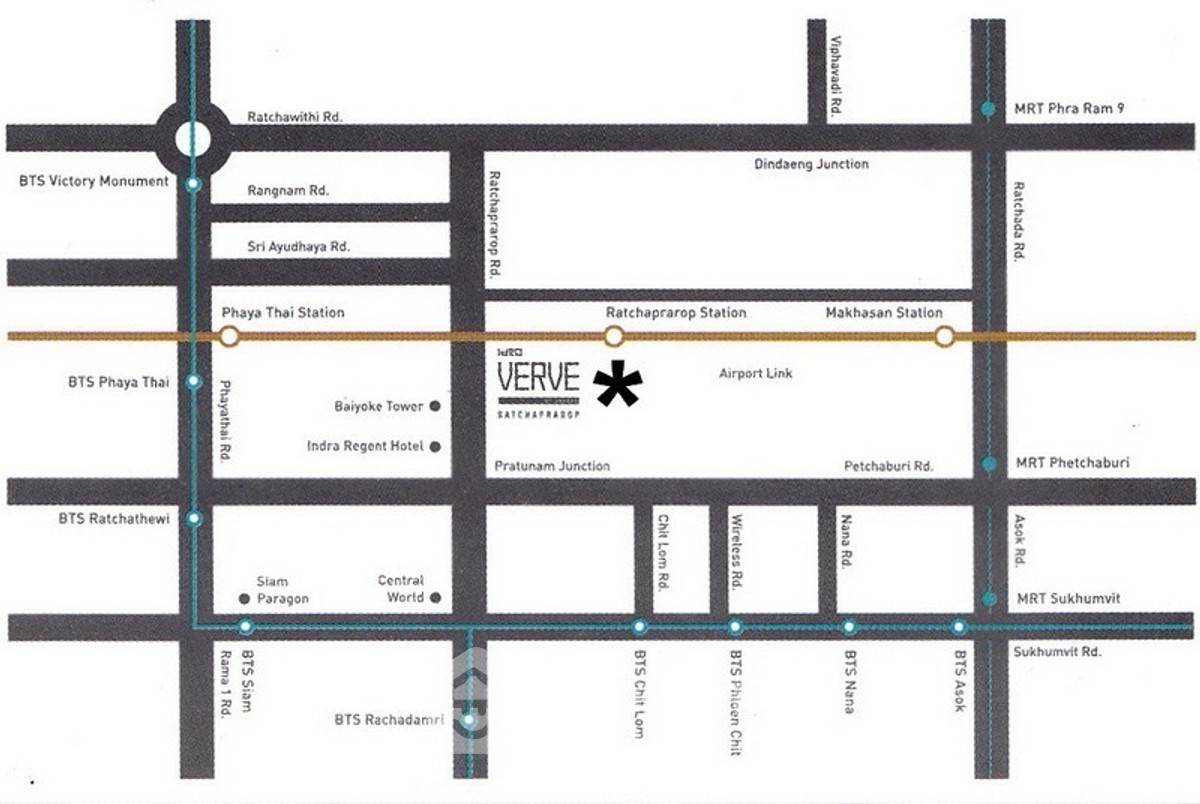 picture 2-BR Condo at Ideo Verve Ratchaprarop near ARL Ratchaprarop (ID 2464845) - 8/9